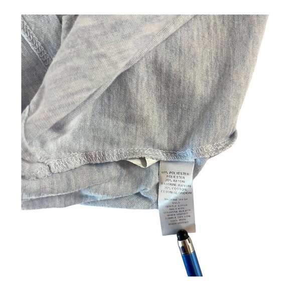 Lou & Grey Womens Blue Dolman Long Sleeve Crew Neck Top LARGE Casual Work - Picture 7 of 9